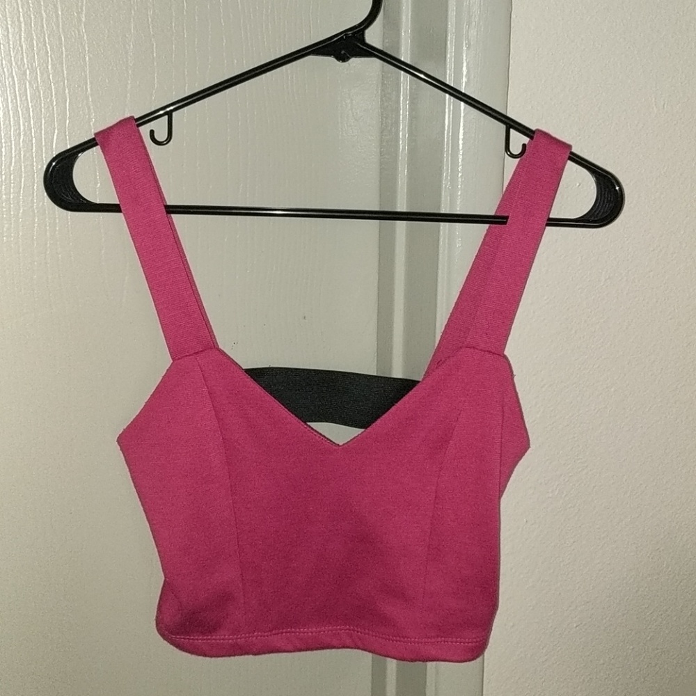 Purple crop top